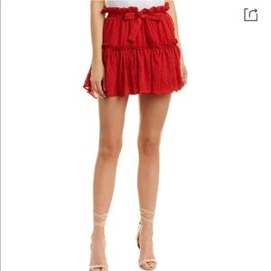Luchia Mini Skirt In Red